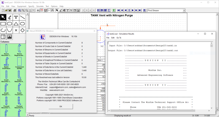 WinSim DESIGN II v16.10 + Documents