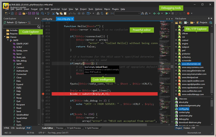 Blumentals Rapid PHP 2025 v18.2.0.265 Multilingual + Portable Edition + CRACK