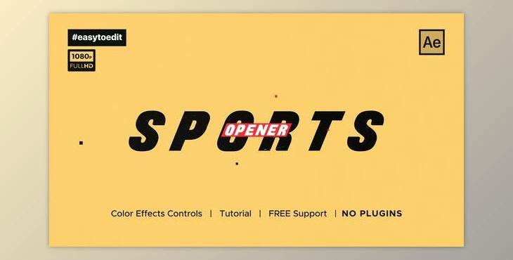Sport Slideshow Opener (Videohive 34324926) - AE Project