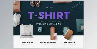 T-shirt Mockups & Packages (PSD, PDF) Creativemarket 4519859
