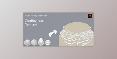 Learn Pearl Illustration : Digital Jewelry Illustration for Beginners : Create Pearl Necklace