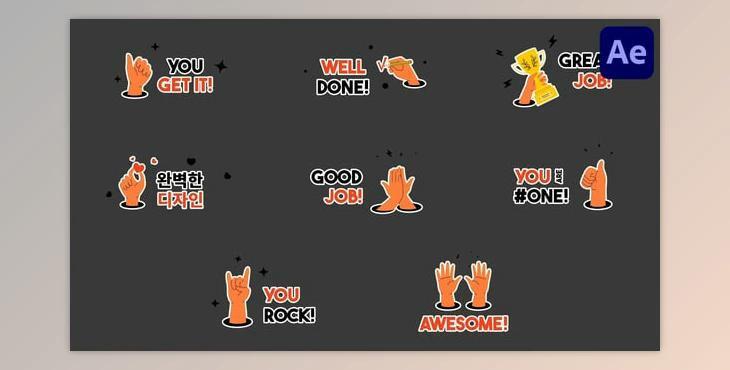 Hands Typography Titles for After Effects (Videohive 55053173) - AE Project