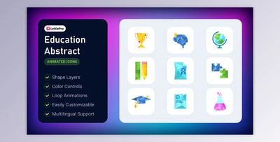 Education Abstract (Videohive 52296837) - AE Project