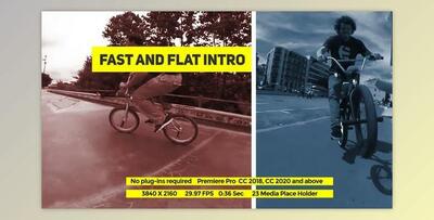 Fast And Flat Intro - Premiere Mogrt (Videohive 33932254) - PR Project
