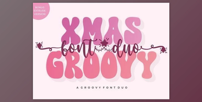 Xmas Groovy Font Duo