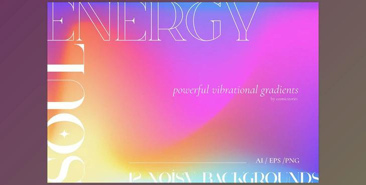 Soul Energy vibrant noisy gradients CreativeMarket - 6239960