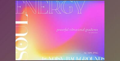 Soul Energy vibrant noisy gradients CreativeMarket - 6239960