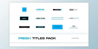 Fresh Titles for Premiere Pro (Videohive 32568863)