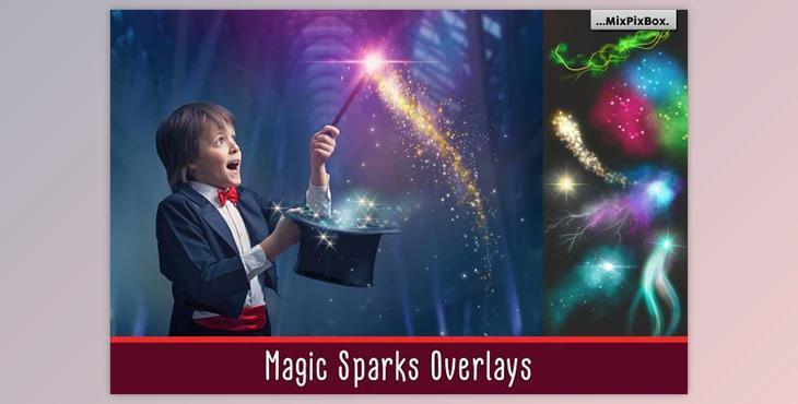 Magic Sparks Overlays CreativeMarket - 5326473