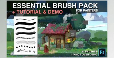Artstation – Florian Coudray – Essential brush pack for painters + Demo & Tutorial