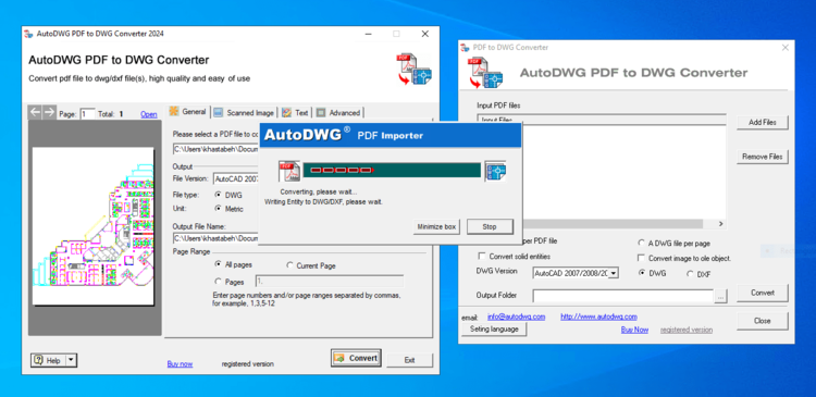 AutoDWG PDF to DWG Converter Pro 2026 v5.1