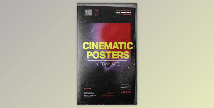 CINEMATIC SOCIAL MEDIA POSTER TEMPLATES – Tropic Colour