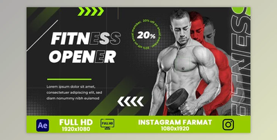 Fitness Opener (Videohive 46649087) - AE Project