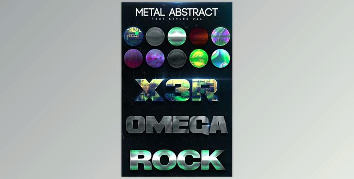 GraphicRiver – Metal Abstract Text Styles V11