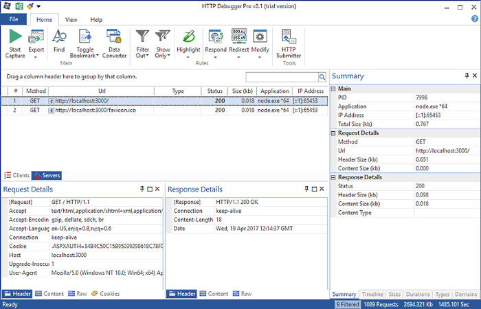 HTTP Debugger Professional 9.12