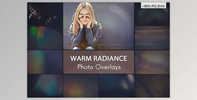 Warm Radiance Photo Overlays CreativeMarket - 13463560