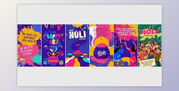 Holi Vertical Stories (Videohive 50923004) - AE Project