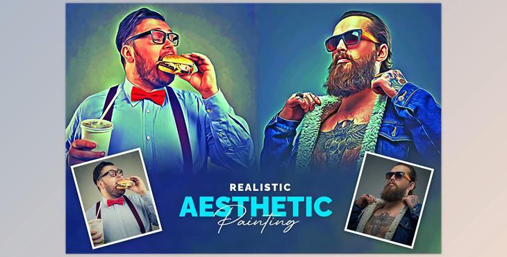 Realistic Asthetic Painting CreativeMarket - 7821844