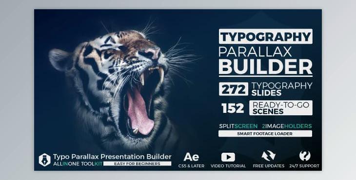 Big Typo Parallax Presentation Builder (Videohive 15455713) - AE Project