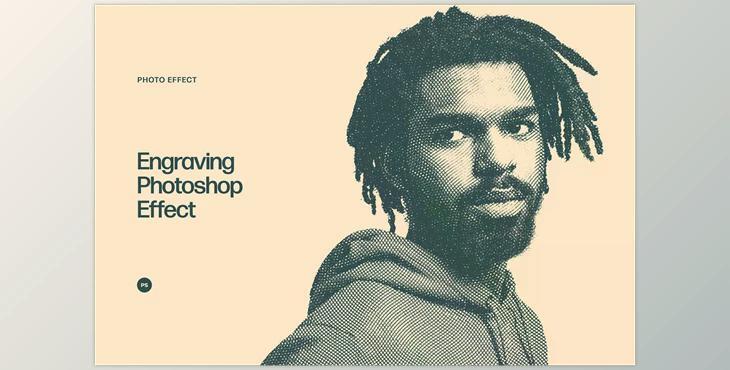 Engraving Photoshop Effect CreativeMarket - 6882747