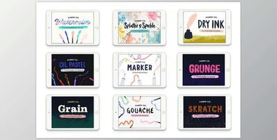 Procreate Brush Bundle CreativeMarket-4237136