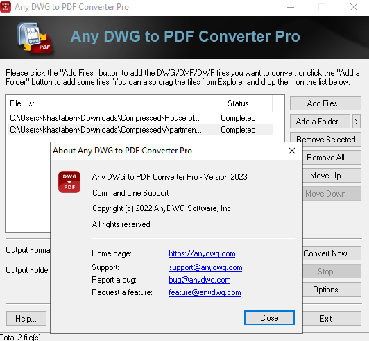 Any DWG to PDF Converter Pro 2023.0