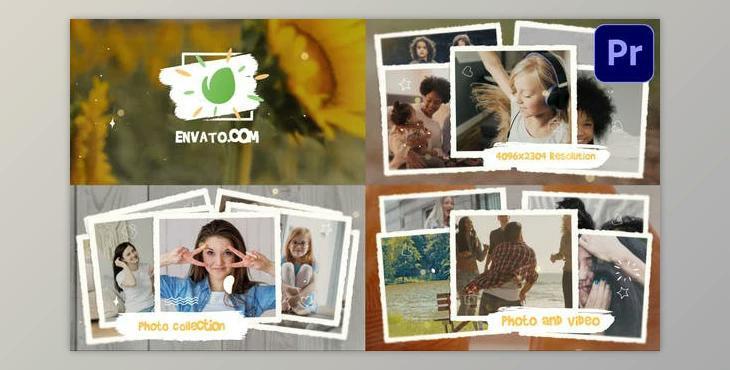 Photo Collection Slideshow - Premiere Pro MOGRT (Videohive 31787743)