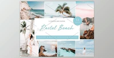 12x Lightroom Presets, Pastel Beach By Kzara Visual Concepts
