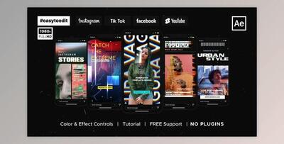 Glitch Instagram Stories (Videohive 37991982) - AE Project