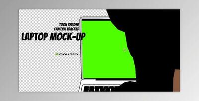 Man Typing on Laptop – Toon Shaded (Videohive 21287543) - AE Project