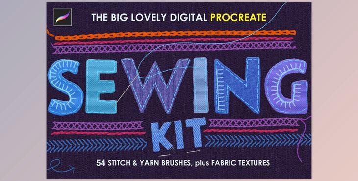 Procreate Sewing Brushes CreativeMarket-5684796