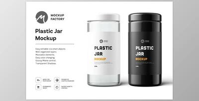 Plastic Jar Mockup CreativeMarket-4877775