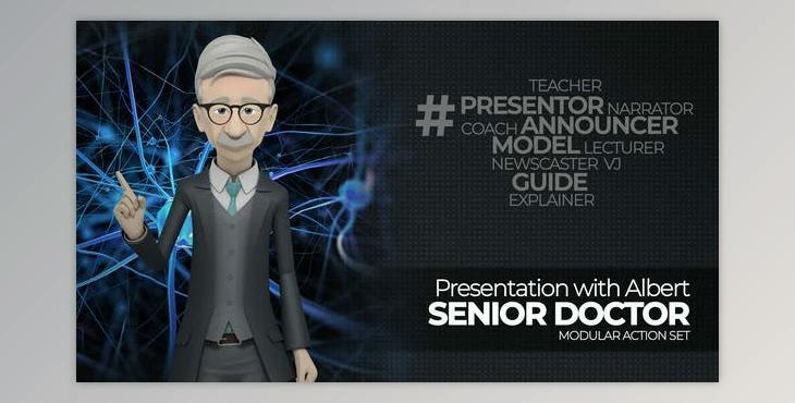 Presentation With Albert: Senior Doctor (Videohive 22787484) - AE Project