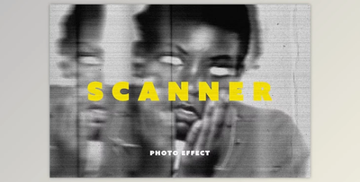 90s Distorted Scanner Photo Effect - 92058505