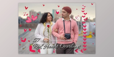 57 Red Heart Photoshop Overlays 89782226