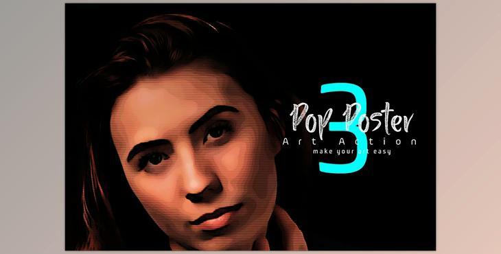 Pop Art Effect Photoshop Action CreativeMarket - 4537604