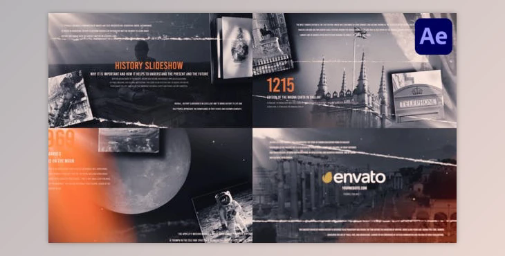 Historical Photography Slideshow for After Effects (Videohive 48235448) - AE Project