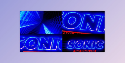Sonic Text Logo Animation for Beginners using Adobe After Effects