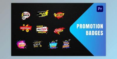 Badges Sale Promo Mogrt 19 (Videohive 34255803)