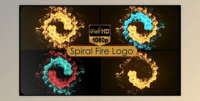 Spiral Fire Logo (Videohive 21072499)