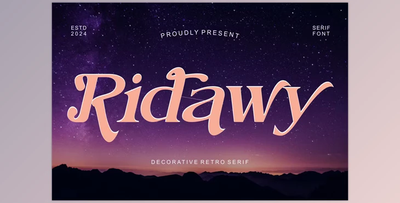 Ridawy - Decorative Modern Serif