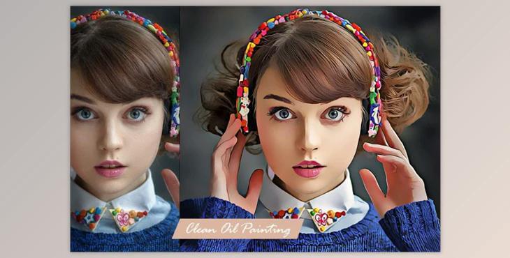 Clean Oil Painting Action (ATN)