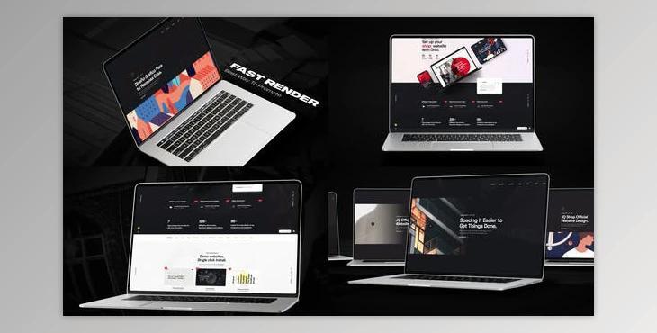 Videohive Fast Laptop Website Promo 35656827