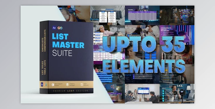 List Master Suite (Videohive 47361830) - AE Project