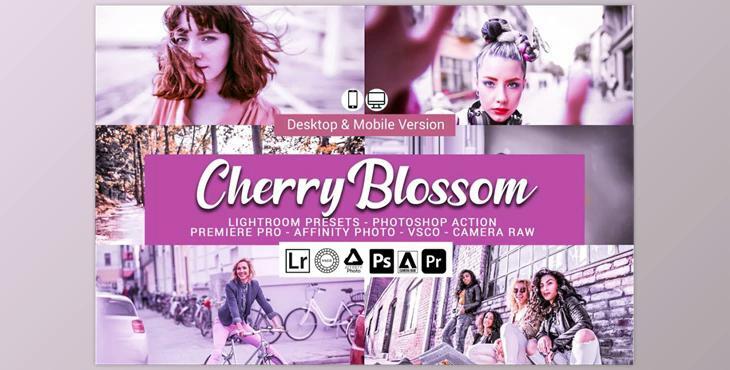 Cherry Blossom Lightroom Presets CreativeMarket-5156501 (XMP, Lrtemplate, DNG, PS)