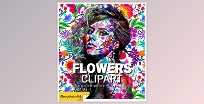 Flowers Clipart Photoshop Action