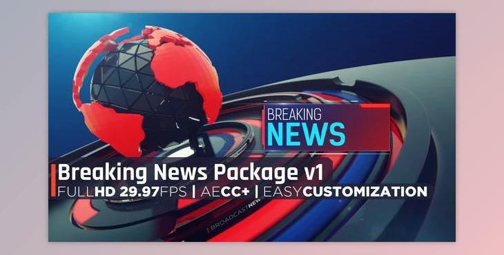 Breaking News Package v1 (Videohive 31692659) - AE Project