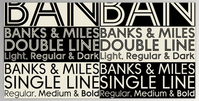 Banks & Miles Font Family – 9 Fonts