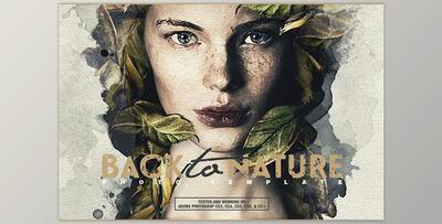 Back To Nature Photo Template CreativeMarket-4998428 (JPG, PSD)