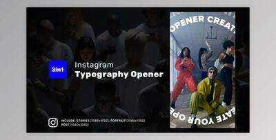 Instagram Typography Opener (Videohive 37315282) - AE Project